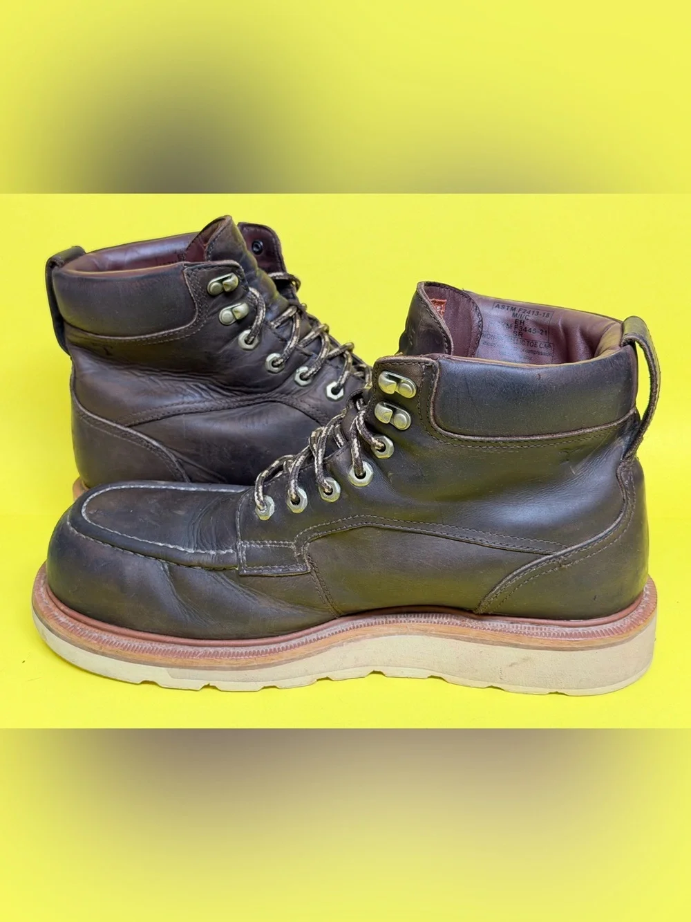 Tecovas Men's LongHaul Waterproof Moc Composite Toe Work Boots Espresso 11.5 D